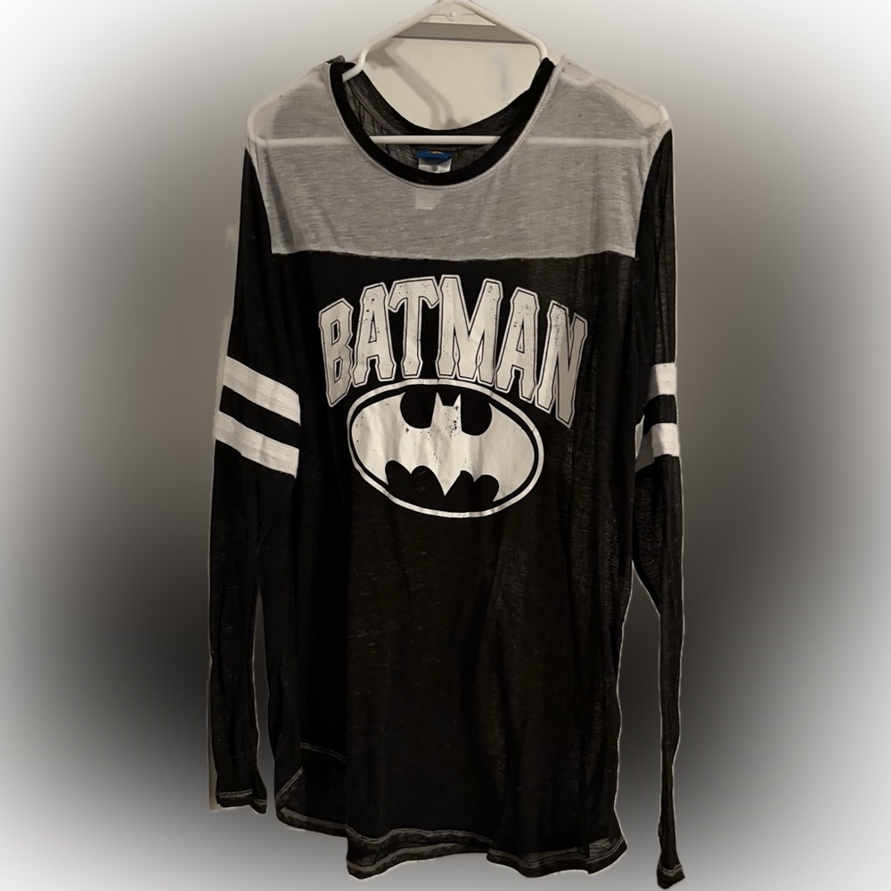 DC Comics Women's Batman & Superman Long Sleeve Tees (Sheer) - Size XXL - Picture 2 of 10